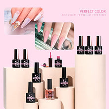 Load image into Gallery viewer, SXC Cosmetics G-44 Gel Nail Polish kit - 6 Grey Nude Pink collection with 48W Nail Lamp Glossy Matte Top Coat Base Coat for DIY Professional Starter kit

