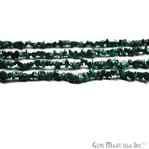 Load image into Gallery viewer, GemmartUSA Natural Malachite Chip Beads Natural Stone Bead1 Strand 34 inch Jewelry Making Supplies (CHMC-70001)
