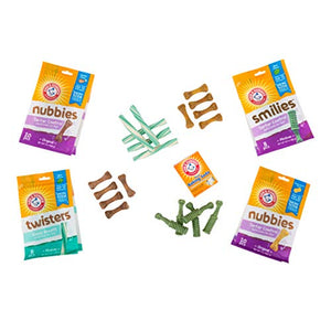 Arm & Hammer Twisters Dental Treats for Dogs | Dental Chews Fight Bad Breath, Plaque & Tartar without Brushing | Available in Multiple Flavors and Sizes