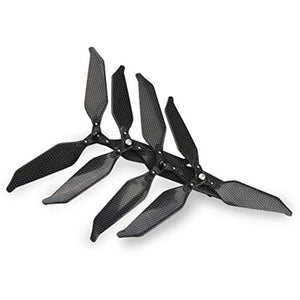 O'woda Foldable Carbon Fiber Tri-Blades Propellers Low-Noise Quick Release CW & CCW Props for DJI Phantom 3 Standard/Professional/Advance / 3SE Drone Accessories