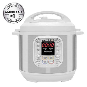 Instant Pot IP-DUO60WHITE Pressure Cooker, 6 quart, White (Renewed)