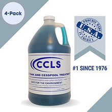 Load image into Gallery viewer, ccls Septic Tank and Cesspool Treatment Additive/Organic Enzyme Producing Bacteria/Non-Toxic/Non-Hazardous/Non-Corrosive (4-Pack)
