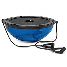 Load image into Gallery viewer, Best Choice Products Yoga Balance Trainer Exercise Ball for Arm, Leg, Core Workout w/Pump, 2 Resistance Bands, Blue
