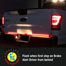 Load image into Gallery viewer, Tailgate Light Bars TRIPLE LED (2x 28'' for the left and right), Tail+BRAKE Strobe+Amber Sequential Turn Signal+Reverse Light functions, fit F-150/250, Silverado 1500/2500, Tundra
