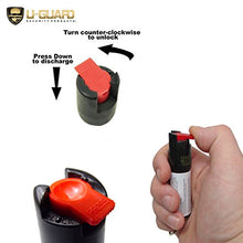 Load image into Gallery viewer, Micro Stun Gun Keychain Pepper Spray Self Defense Kit Bundle. Personal Non Lethal Weapons For Women Or Men. High Volt Rechargeable Keychain Stun Gun &amp; Key Ring Max Strength Pepper Defense Spray (PINK)
