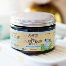 Load image into Gallery viewer, Maty's Baby Diaper Rash Relief - Made With 99 % Organic Ingredients. Made with Lavender, Aloe, Zinc - 10 oz.

