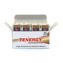 Load image into Gallery viewer, Tenergy 6LR61 9V Alkaline Battery, Non-Rechargeable Battery for Smoke Alarms, Guitar Pickups, Microphones and More, 12 Pack
