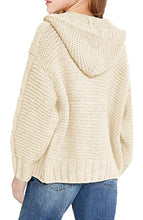 Load image into Gallery viewer, PiePieBuy Girls Kids Hooded Open Front Cardigan Long Sleeve Cable Knit Sweater Autumn Winter Hoodie Coat White
