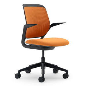 Steelcase Cobi Chair, Tangerine Fabric