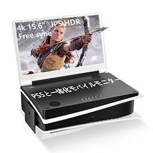 Load image into Gallery viewer, G-STORY 15.6" Inch IPS 4k 60Hz Portable Monitor Gaming display Integrated with PS5(not included) 3840×2160 With 2 HDMI ports,FreeSync,Built-in 2 of Multimedia Stereo Speaker,UL Certificated AC Adapter
