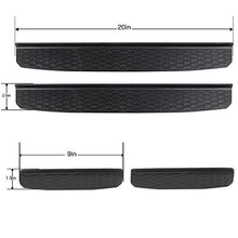 Load image into Gallery viewer, CheroCar Door Sill Guards Entry Scuff Plate Cover Door Sill Guards Entry Scuff Plate Cover Jeep Wrangler Accessories(for 2018-2022 JL JLU &amp; 2020-2022 JT (Black)
