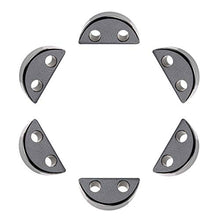 Load image into Gallery viewer, NBEADS 100 PCS Black Color Natural Gemstone Hematite Beads, Non-Magnetic Synthetic Half Round Loose Beads Charms Beads for DIY Jewelry Making
