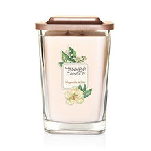 Load image into Gallery viewer, Yankee Candle Elevation Collection with Platform Lid Magnolia &amp; Lily Scented Candle, Large 2-Wick, 80 Hour Burn Time

