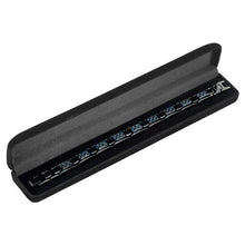 Load image into Gallery viewer, Willis Judd Mens Blue Carbon Fiber Titanium Magnetic Bracelet Adjustable
