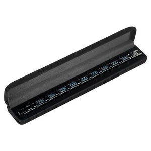 Willis Judd Mens Blue Carbon Fiber Titanium Magnetic Bracelet Adjustable