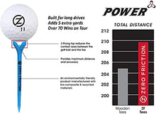 Load image into Gallery viewer, Zero Friction Power Variety Golf Tee Pack, 50 Tee Set, White/Blue/Lime, ZU10003
