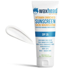Load image into Gallery viewer, Waxhead Zinc Oxide Sunscreen with Vitamin D and Vitamin E, Biodegradable Sunscreen, Zinc Sunscreen for Sensitive Skin, Tattoo, Eczema, Rosacea, EWG Rated 1 (4 ounces)
