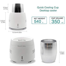Load image into Gallery viewer, Smart Device Fast Refrigeration Cup, Mini Desktop Fast Cooling Mug Portable Electronic Cooler Cup Ice Maker For Freezing Drinks Water Exquisite Gift （White）
