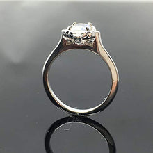 Load image into Gallery viewer, Moonstone Engagement Ring - .925 Sterling Silver Victorian Moonstone Engagement Ring - Vintage Inspired Moonstone Ring - Rainbow Moonstone Ring

