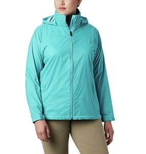 Columbia Women's Switchback III Adjustable Waterproof Rain Jacket, Miami, Large