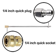 Load image into Gallery viewer, RIDGE WASHER Pressure Washer Extension Wand, 17 Inch Stainless Steel 1/4 Inch Quick Connect Power Washer Lance, 2 Pack

