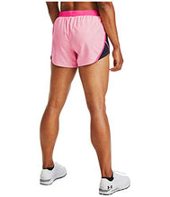 Load image into Gallery viewer, Under Armour Women&#39;s Fly By 2.0 Running Shorts , Cerise Full Heather (653)/Reflective , Medium
