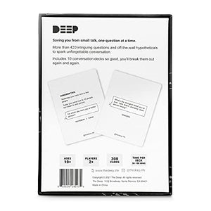 The Deep Game - Conversation Card Game for Friends and Families - 10 Decks, 420 Questions, 300 Cards