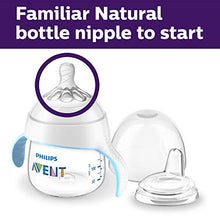 Load image into Gallery viewer, Philips Avent Natural Trainer Sippy Cup with Fast Flow Nipple and Soft Spout, 5oz, 1pk

