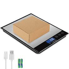 Load image into Gallery viewer, Amiloe Digital Postal Scale, 66lbs/0.1oz Shipping Scale, Letter Scale, Large Scale with Stainless Steel, 2 AAA Batteries Include
