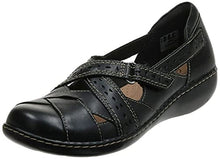 Load image into Gallery viewer, Clarks womens Ashland Spin Q Slip On Loafer, Black, 8.5 US
