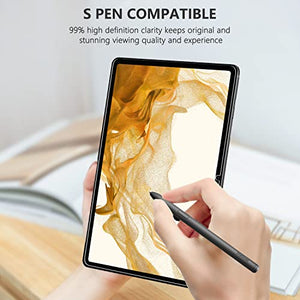 SPARIN 2 Pack Screen Protector Compatible with Samsung Galaxy Tab S8/S7 11 inch, Tempered Glass, Alignment Frame