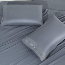 Load image into Gallery viewer, SONORO KATE Bed Sheet Set Super Soft Microfiber 1700 Thread Count Luxury Egyptian Sheets 16-Inch Deep Pocket，Wrinkle and Hypoallergenic-4 Piece (Dark Grey, King)
