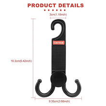 Load image into Gallery viewer, 4Pcs Car Headrest Hooks - Car Hooks for Purses and Bags - Double-Hook Design Car Seat Hooks Handbag Hook Holder Car Hook Holder for Purses Bags Umbrellas Outerwear Bottle
