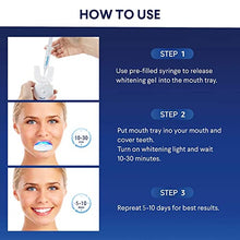 Load image into Gallery viewer, VieBeauti Teeth Whitening Kit - 5X LED Light Tooth Whitener with 35% Carbamide Peroxide, Mouth Trays, Remineralizing Gel and Tray Case - Built-In 10 Minute Timer Restores Your Gleaming White Smile
