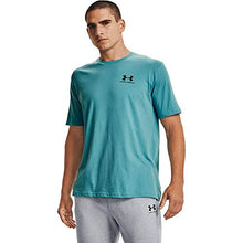 Load image into Gallery viewer, Under Armour Men's Sportstyle Left Chest Short Sleeve T-shirt , Cosmos (476)/Black , XX-Large
