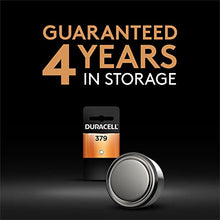 Load image into Gallery viewer, Duracell – 379 1.5V Silver Oxide Button Battery – long-lasting battery – 1 count
