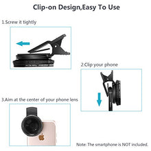 Load image into Gallery viewer, Neewer 37mm Clip-on ND 2-400 Cellphone Camera Lens Filter Kit: Adjustable Neutral Density Filter with Phone Clip for iPhone X 8 plus 7 Plus 7 6 6S Plus Samsung HTC Motorola iPad and Other Smartphones
