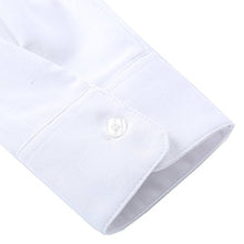 Load image into Gallery viewer, Bienzoe Boy's School Uniform Long Sleeve Oxford Shirt 2Pcs Pack White 12
