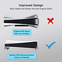 Load image into Gallery viewer, NexiGo PS5 Accessories Horizontal Stand, [Minimalist Design], PS5 Base Stand, Compatible with Playstation 5 Disc &amp; Digital Editions, White
