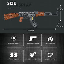 Load image into Gallery viewer, 1366 Pcs Rifle AK-47 Blaster Shooting Building Bricks, Realistic Gun Mechanical Submachine Model Set, Compatible with Lego
