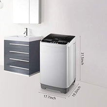 Load image into Gallery viewer, WANAI Full-Automatic Washing Machine, 1.32cu.ft/12lbs Portable Compact 2 in 1 Laundry Washer with Drain Pump, 10 Programs 8 Water Level Selections with LED Display, Ideal for Dorm Apartment and Camping
