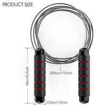 Load image into Gallery viewer, FITFORT Jump Rope, Tangle-Free Rapid Speed Jumping Rope Cable with Ball Bearings for Women, Men, and Kids, Adjustable Steel Jump Rope Workout with Foam Handles for Fitness, Home Exercise &amp; Slim Body
