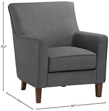 Load image into Gallery viewer, Amazon Brand – Stone &amp; Beam Cheyanne Modern Living Room Accent Arm Chair, 30.7&quot;W, Caviar
