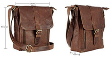 Load image into Gallery viewer, Mou Meraki Genuine Leather Brown Crossbody Purse and Handbags - Crossover Bag Over the Shoulder
