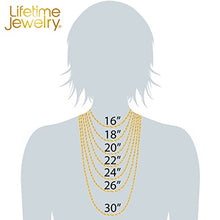 Load image into Gallery viewer, Lifetime Jewelry 3mm Rope Chain Necklace 24k Real Gold Plated for Women Men Teen (Gold, 26)
