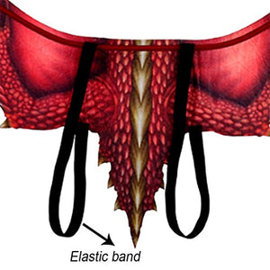 Coedfa Halloween Costume Party Decorations, Halloween Props, Halloween Supplies Halloween Cosplay Fantasy Halloween Dinosaurio Dragon Costume Cosplay Animal Wing Accessory (Red)