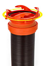 Load image into Gallery viewer, Camco 20&#39; (39742) RhinoFLEX 20-Foot RV Sewer Hose Kit, Swivel Transparent Elbow with 4-in-1 Dump Station Fitting-Storage Caps Included , Brown
