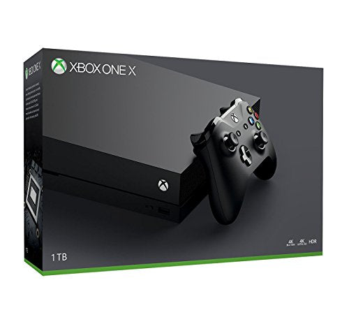 Microsoft Xbox One X 1TB Console with Wireless Controller: Xbox One X Enhanced, HDR, Native 4K, Ultra HD (2017 Model)