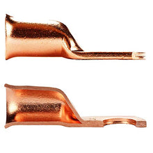 Load image into Gallery viewer, RockDIG 50 PCS AWG 8/6/4/2 Heavy Duty Bare Copper Wire Lugs, Closed-End Tubular Ring Terminals, Battery Electrical Cable Wire Connectors Assortment Kit(with 50 PCS Heat Shrink Tubings Set)
