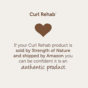 Curl Rehab Length Retention/Strength Treatment 2 in 1 Shampoo Conditioner (3 Pack), Enriched with Rice Water & Grapeseed, For Hair Growth, Protection & Frizz Control, 16 Oz